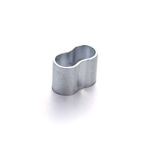 25 St. Seilklemme Würgeklemmen 6/8/10 mm, aus Aluminium, rostfrei, für Expanderseil, Planenseil, Gummiseil