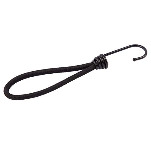 perdix 25 Stk Planenspanner mit Haken schwarz 13 cm, für Planen, Netze, Banner, Expanderschlingen, Planenspanner, Gummispanner, Spannhaken