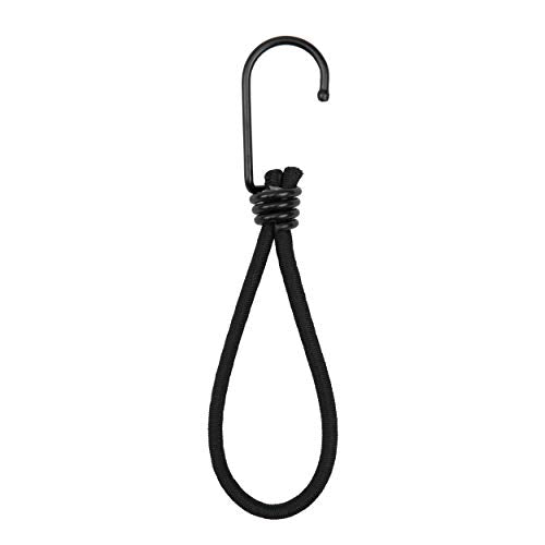 perdix 25 Stk Planenspanner mit Haken schwarz 13 cm, für Planen, Netze, Banner, Expanderschlingen, Planenspanner, Gummispanner, Spannhaken