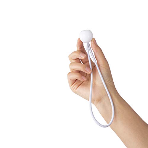 perdix 25 Stk Spanngummi mit Kugel, 19 cm, weiß für Banner, Planen, Zelte (Expanderschlinge, Gummispanner, Planenspanner, Planenhalter, Planengummi, Zeltgummi)