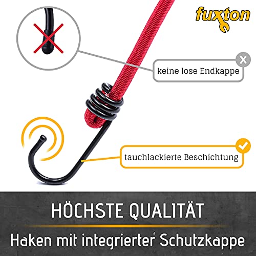 12er Set Fahrradspanngurt mit Haken, 4 Längen (38/46/59/88 cm) und Farben