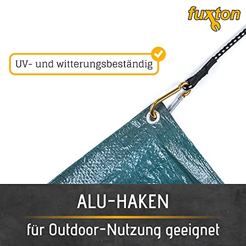 2 St. Spanngummi mit Karabiner 80/100 cm schwarz Alu