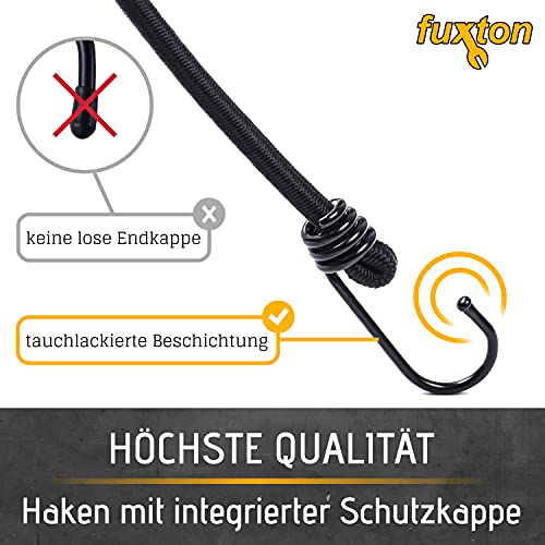 10 St. Spanngummi mit Haken an beiden Seiten, 30/50/75/100 cm schwarz