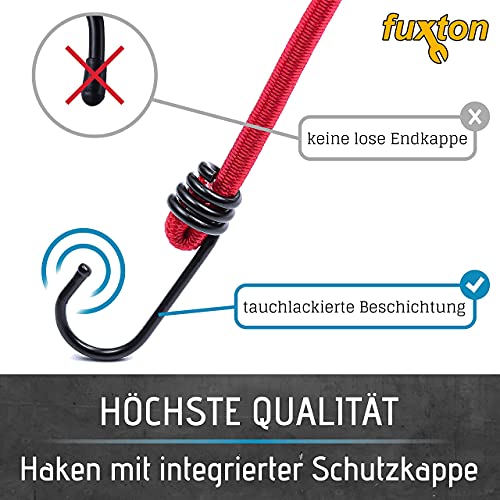 12er Set Spanngurt mit Haken, 4 Längen (38/46/59/88 cm) und Farben