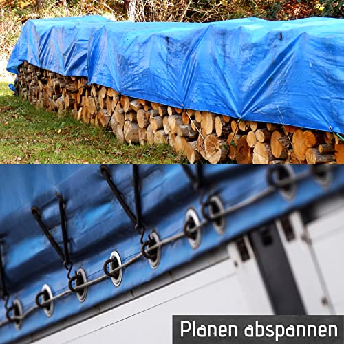 Gummiseile, 10/20 m, 4/5/6/8 mm, schwarz