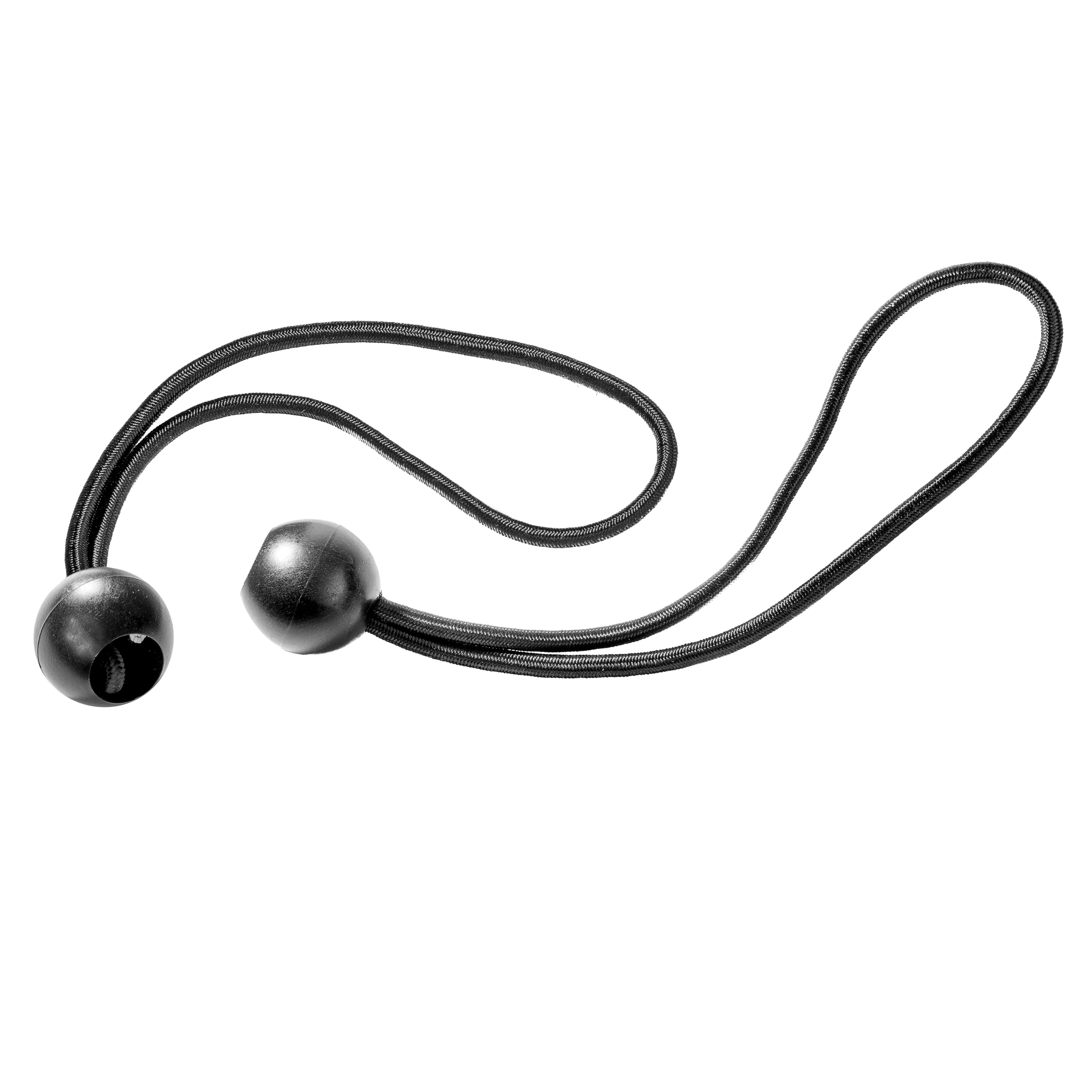 perdix 25 Stk Spanngummi mit Kugel 19 cm schwarz, für Banner, Planen, Zelte