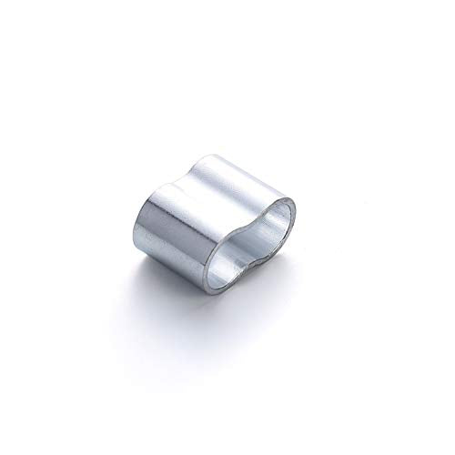25 St. Seilklemme Würgeklemmen 6/8/10 mm, aus Aluminium, rostfrei, für Expanderseil, Planenseil, Gummiseil